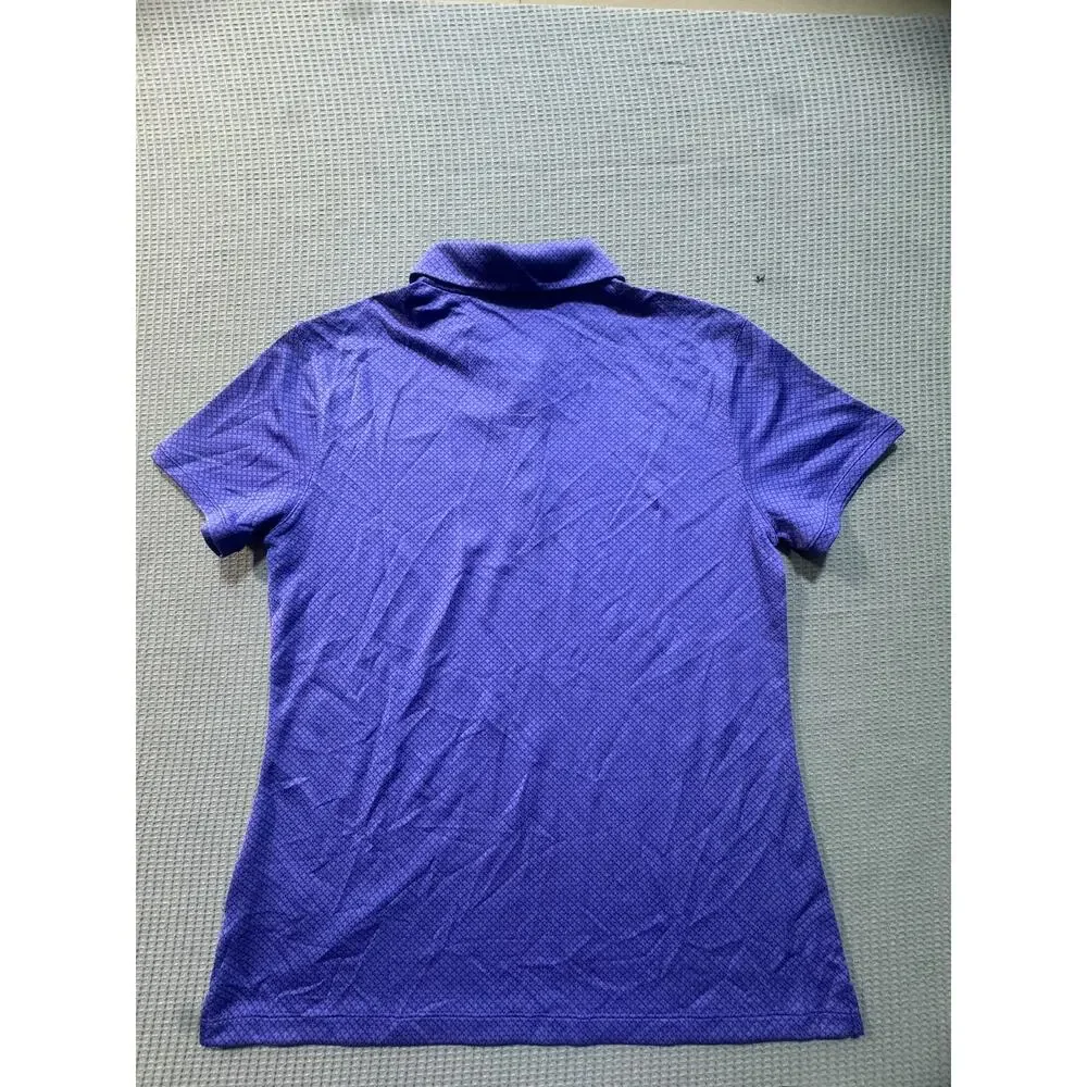 Nike‎ Swoosh Collared Tee Women Sz M Blue Brand New